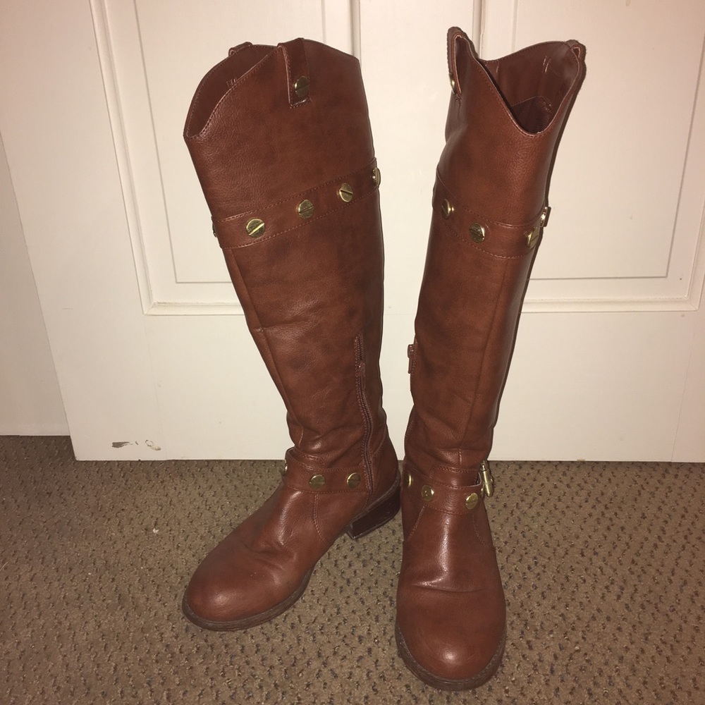 INC International Concepts Knee High Tan Boots 7